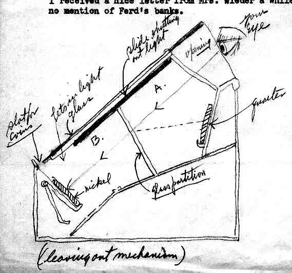 Wm. F. Ferguson, 1953 Presto Bank letter drawing